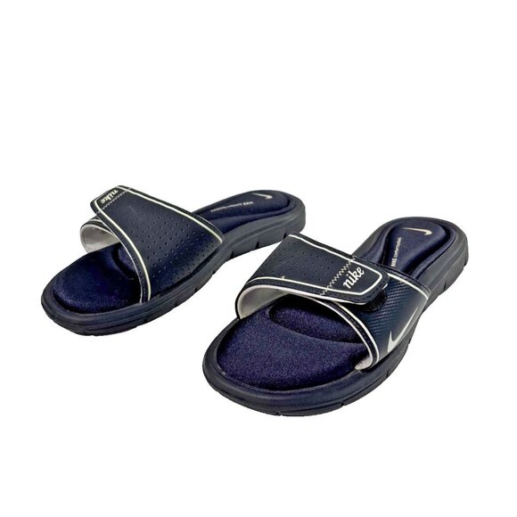 Nike Comfort Footbed Black Slides Sandals Adjustable Strap Women’s Size 10 - Picture 9 of 15